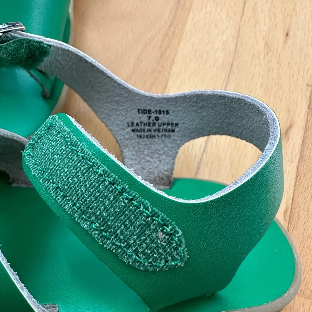 FootMates Green Double-Buckle Kids Sandals